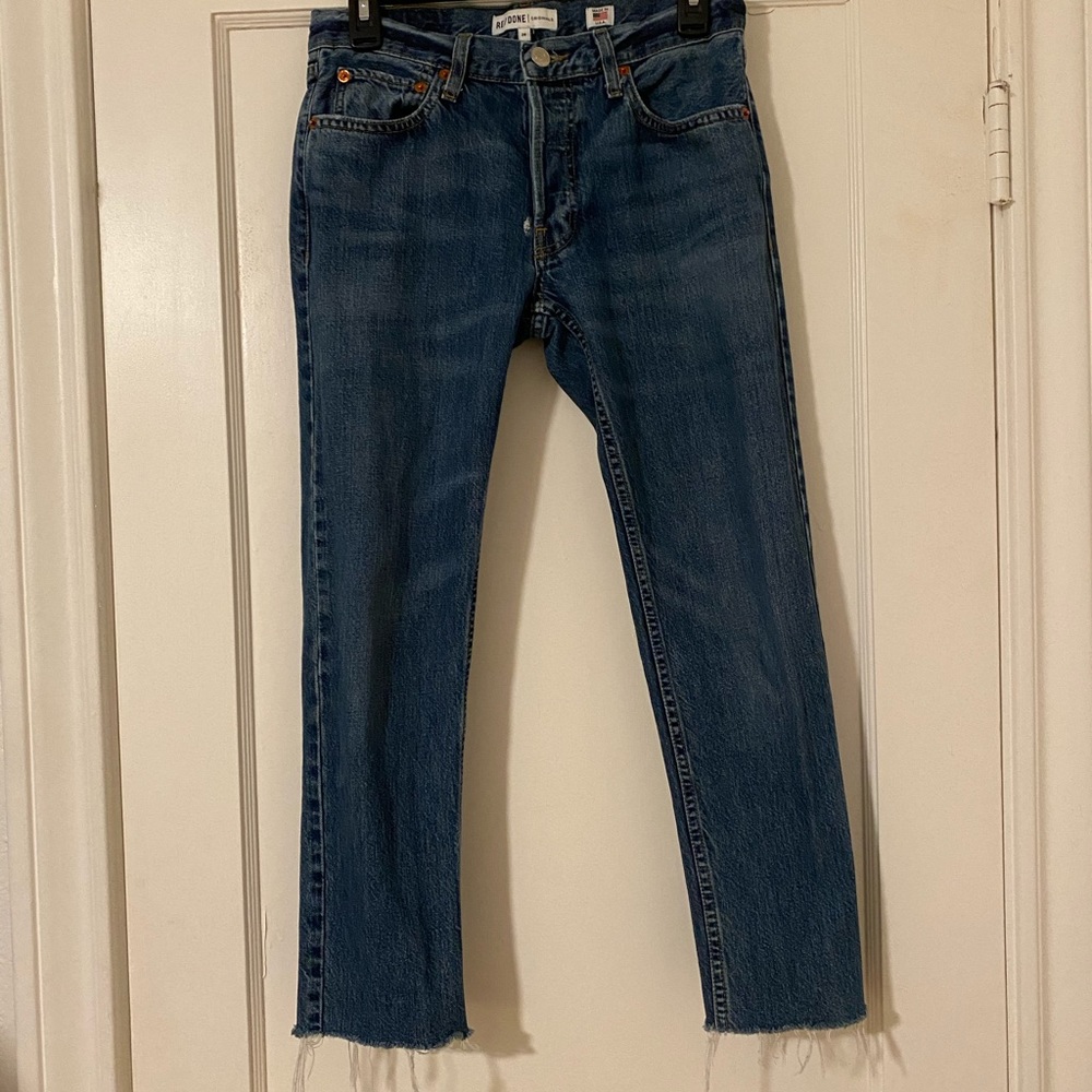 RE/DONE relaxed crop jeans
